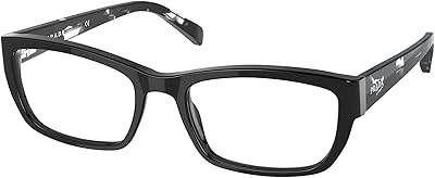 Prada glasses frames for women, black 52/18/135, black, 52/18/135.. DIAYTAR NIGERIA: Your trusted partner for affordable online shopping with reliable delivery timeframes.