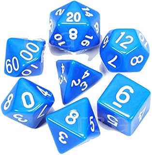 Dice game 7 pieces D4 D8 D10 D10% D12.. DIAYTAR NIGERIA transforms online retail with unbeatable prices and consistent delivery timeframes.