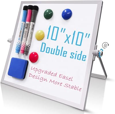 Cloud4 Mini Tableau Blanc Déclacable Dry 10 x 10 inches, 2 markers, 2 magnets, Gum Magnetic Magnetic Double Face Easy to transport for the office, the school, the house, the kitchen.. Your go-to destination for affordable online shopping, DIAYTAR NIGERIA delivers in under 8 days.