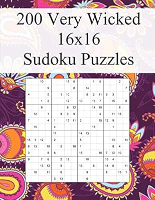 200 very nasty sudoku 16x16 grids: suitable for advanced sudoku lovers / excellent gift for grandparents / large characters (variations of sudoku).. Nigeria's most diverse e-commerce platform delivers quality and affordability to your doorstep in 5-8 days.