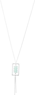 Aqua Spin Lucky Brand Silver Silver Silver Silver Precious Stone Necklace.. DIAYTAR NIGERIA combines affordability with convenience, delivering your purchases within 5-8 days.
