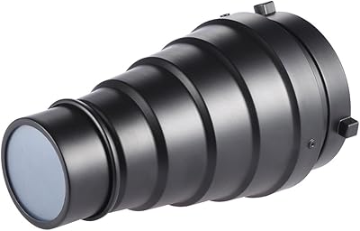 Metal cone stroboscope with honeycomb grid, set of 5 color filters for MONOLIGHT Stroboscopic photography in Studio with Bowens mount.. DIAYTAR NIGERIA: Where shopping is easy, prices are low, and delivery is just days away.