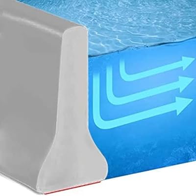 Foldable silicone foldable shower water barrier for bathroom and kitchen floors, waterproofing mastic for bathrooms (gray, 1 m).. Nigeria’s trusted store online — DIAYTAR Nigeria never disappoints.