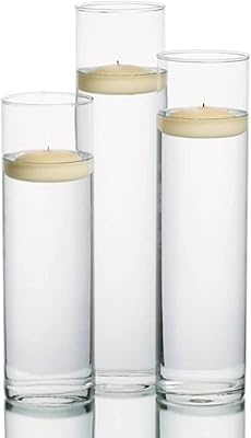 The set of 3 -piece glass vases includes floating candles... Shop smart, shop DIAYTAR - Nigeria's most affordable e-commerce platform with nationwide delivery.