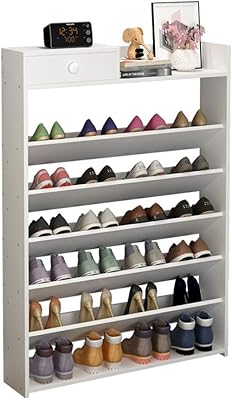 Economy shoe cabinet for the house, shoemaker, multilayer shoe cabinet, easy to assemble, space -saving, very suitable for entrance, bedroom (white), independent shoemakers.. Big savings, small wait times — shop now at DIAYTAR Nigeria.