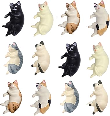 12 Mignon cat -shaped refrigerator magnets, funny refrigerator magnets for fridge, whiteboard, kitchen, card, notes, calendar, home office magnets (cat).. Thousands of items at your fingertips — DIAYTAR Nigeria makes it happen.