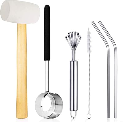 Bao Bao yu stainless steel coconut opener, set of 6.. Your complete marketplace solution, DIAYTAR NIGERIA offers unbeatable value with delivery within the week.