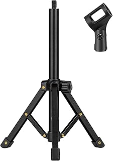 Merkiss office microphone microphone support, portable foldable microphone support with dynamic microphone fixing clip such as Samson Q2U SM58 SM57 PGA48 PGA58.. Embrace a new era of online shopping with DIAYTAR NIGERIA's extensive range and budget-friendly prices.