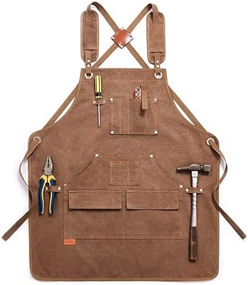 Yazgan apron, cotton canvas adjustable leather apron man and woman Halter Hotel restaurant cafe Cairdressing Salon Norf (Color: Hortel).. Your complete e-commerce destination, DIAYTAR NIGERIA combines variety with budget-friendly nationwide shipping.