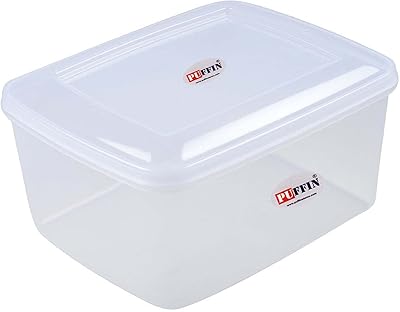 24.5 -liter, transparent puffin plastic storage box.. DIAYTAR NIGERIA revolutionizes online shopping with competitive prices and reliable 5-8 day delivery.