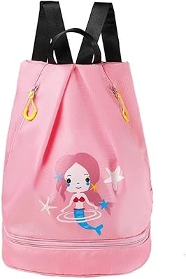 Separate wet and dry swimming bag for children (pink - mermaid), multi.. DIAYTAR NIGERIA puts thousands of products at your fingertips with affordable prices and delivery within a week.
