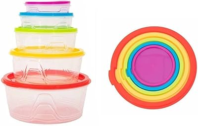 Hermetic plastic hermetic food storage container with 5 rooms with lids for remains and meal preparation containers, round.. Shop anytime, receive on time — only with DIAYTAR Nigeria.