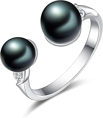 Sterling silver ring with real aeneas pearls for women ring.. DIAYTAR NIGERIA: Where shopping is easy, prices are low, and delivery is just days away.