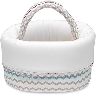 Basket of Pirolos 51013510 basket - ESPIN design, white and linen.. Nigeria's favorite online shopping platform, DIAYTAR offers unbeatable prices and delivery within a week.