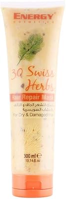 Energy Cosmetics Mask with Swiss Herbs for dry and damaged hair, 300 ml.. DIAYTAR NIGERIA: Your partner in affordable online retail with reliable delivery across the nation.