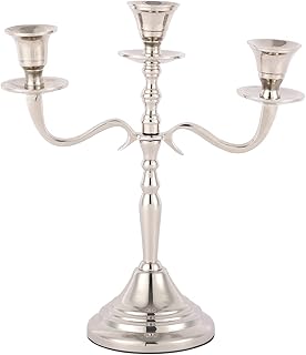 Metal candle holder with 3 arms Void Dress - Archbrush - Centerpiece candle holder - Booder for church, wedding, party, interior decoration (silver).. Get top brands at bottom prices, only on DIAYTAR Nigeria.