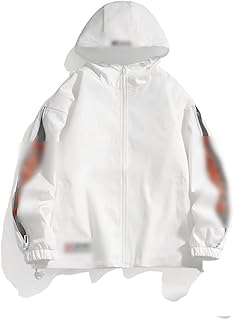 YNTIME Men's jacket, men's clothing brand, Fall jacket with hooded, contrasting color, relaxed loose jacket, men's coats (color: white, size: xxxl).. DIAYTAR NIGERIA: Your trusted marketplace that combines variety, affordability and reliable shipping.