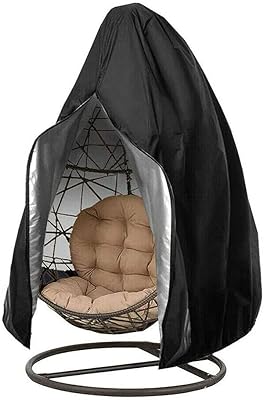 Egg patio hanging chair cover, waterproof and durable swivel chair cover with zipper, protection of outdoor furniture (75 "H x 45" P).. DIAYTAR NIGERIA provides endless shopping possibilities with affordable prices and prompt delivery service.