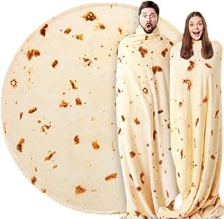 Coverage Tortilla Beauty Burrito for adults and children, large double -sided covers with a realistic and fun food design, Tortilla coverage in sweet and comfortable flannel (60 inches).. Shop smarter with DIAYTAR NIGERIA's vast product range and budget-friendly delivery within the week.