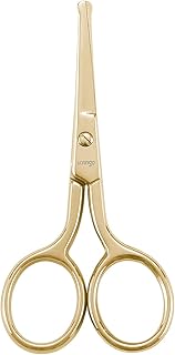 Professional Haircut Living, Right blade with multi-purpose rounded stainless steel point, for facial hair, beard, eyebrows and ears, beauty tool for men and women, 3.5 inches, gold.. Discover a new way to shop with DIAYTAR NIGERIA's comprehensive marketplace and quick delivery options.