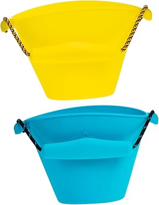 Toyvian 2 pieces folding bucket outdoor toys Summer toys for toddler toys outdoor water Basin foldable water bucket in silicone peach accessories small bucket sand bucket.. Discover the joy of online shopping with DIAYTAR NIGERIA's budget-friendly prices and reliable shipping.