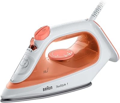 Steam iron Braun Texstyle 1 If 1009,1900 W, 50 % energy savings, Orange.. DIAYTAR NIGERIA brings the market to your screen with thousands of affordable products delivered to your door.