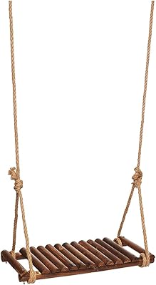 Lingwei wooden swing with adjustable rope for children with wooden swing rope with rope tree straps to play in the children's garden inside and outside.. Don’t wait weeks — DIAYTAR Nigeria delivers your order in just a few days.
