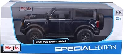 Ford Bronco Wildtrak 2021 dark blue metallic with dark gray roof, special edition 1/18 by Maisto 31456.. DIAYTAR NIGERIA brings a world of products to your fingertips with affordable prices and quick delivery.