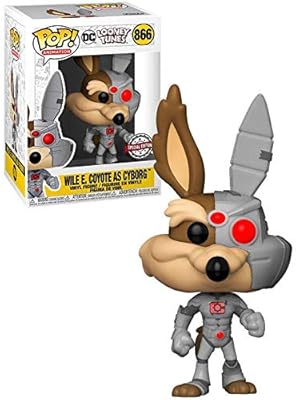 Funko Pop! Animation: DC Looney Tunes - Willie E. Coyote in the role of Cyborg Funko Pop! Vinyl figurine - Exclusive special edition.. DIAYTAR NIGERIA: Where value meets variety with reliable nationwide delivery in under 8 days.
