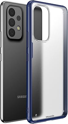 Fine anti-shoc and anti-drop MOXIDO rear protection shell for mobile phone Samsung Galaxy A33 5G (Blue).. Great deals and fast delivery — the DIAYTAR Nigeria guarantee.