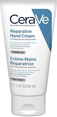 Hand cream Cera Life Repair | Dry and rough hands cream with hyaluronic acid and ceramids | without perfume | 1.69 Oz, 50 ml.. DIAYTAR NIGERIA combines affordability, variety, and convenience with nationwide delivery services.