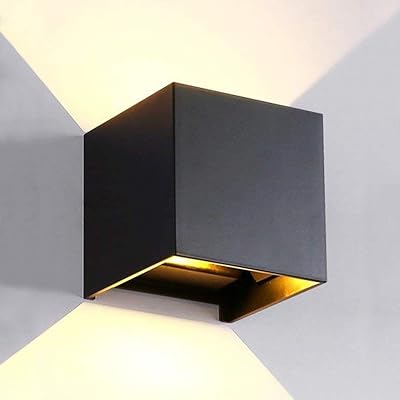 LANVO Wall LAD Wall in aluminum, waterproof, external light, 6W, 100-277V, 3000k, adjustable angle, hot light 3000k, 2 LEDs (black - 6W, exterior).. DIAYTAR NIGERIA brings the marketplace home to you with affordable prices and delivery in 5-8 days.