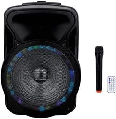 Olsen Mark rechargeable speaker, USB/TF/FM/RMT/AUX/MIC1X1, Size 15 inches, black.. Your budget-friendly online marketplace, DIAYTAR NIGERIA delivers a world of products in just 5-8 days.