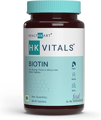 Healthkart HK Vitals Biotin 10,000 mcg, supplement for hair growth, strong hair and bright skin, fights the fragility of nails, 90 biotin tablets.. Nigeria's most loved e-commerce platform delivers affordable shopping solutions to your doorstep.