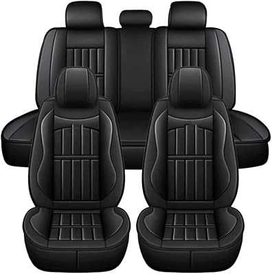 Set of car seat seat covers for Ford Figo 2014-2018 5 places, Protective cover in waterproof and non-slip, black, black.. DIAYTAR NIGERIA: Your partner in affordable online retail with reliable delivery across the nation.