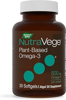 Vegetarian supplement Nature's Whey Nutravig Omega -3 - Vegans, 500 mg, 30 units.. Looking for quality and speed? You’ll find both at DIAYTAR Nigeria.