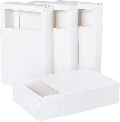 Penicrete batch of 20 boxes with KRAFT paper 5 x 4.5 x 1.7 cm, Festive gift boxes, jewelry, candy, weeds, party gifts, gift boxes, white.. DIAYTAR NIGERIA: Your gateway to affordable online retail with reliable delivery within the week.