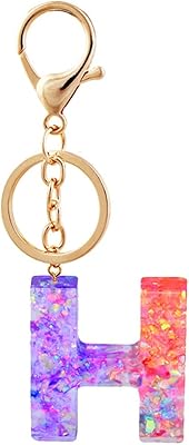 Initial keychain of the Oligi resin alphabet, glitter keychain, bag for bags, accessories.. Affordable convenience is here — shop DIAYTAR Nigeria today.