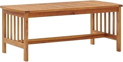 Fidaxl solid acacia wooden coffee table, living room furniture, wooden sofa table for sofa, exterior backup table for tea and dinner.. Shop with intention at DIAYTAR NIGERIA, offering thousands of products delivered nationwide in days.