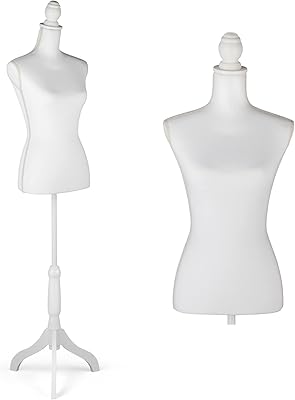Hombur women's mannequin, sewing and chest model, adjustable model with clothing display, white.. DIAYTAR NIGERIA brings affordable shopping to your fingertips with reliable delivery in less than 8 days.