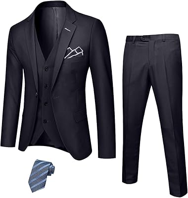 Yand 3 -piece costume slim cut for men with extensible fabric, united blazer jacket with a button and pants with tie, one size.. DIAYTAR NIGERIA brings the market to your screen with thousands of affordable products delivered to your door.