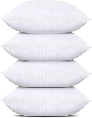 Utopia Bedding decorative pillowcase (4, white package) - 16 x 16 -inch 16 x 16 -inch sofa pillows - Interior decorative pillows.. DIAYTAR NIGERIA: Creating access to affordable products for every Nigerian with our swift delivery service.