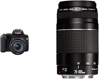 Canon eos 250d 18-55mm f/4-5.6 is stm + kit objectif 75-300mm.. DIAYTAR NIGERIA transforms dreams into deliveries with our affordable prices and 5-8 day shipping.