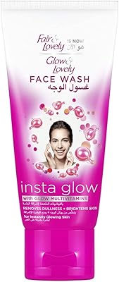 Glow & Lovely Ex-Fair Face cleaner with Multivitamins Instaglow to eliminate dull skin and lighten, 50 ml.. DIAYTAR NIGERIA: Creating access to affordable products for every Nigerian with our swift delivery service.
