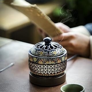 Electric incense burner in enameled ceramic orchid m® lights simulating the flame.. Transform your online shopping experience with DIAYTAR NIGERIA's affordable and diverse marketplace.