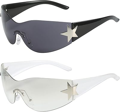 Sunglasses Dolger Fashion Y2K for women and men, designer enveloping without cyber y2k fashion 2000 frame.. Shop with purpose and save with DIAYTAR NIGERIA's extensive platform and nationwide delivery service.