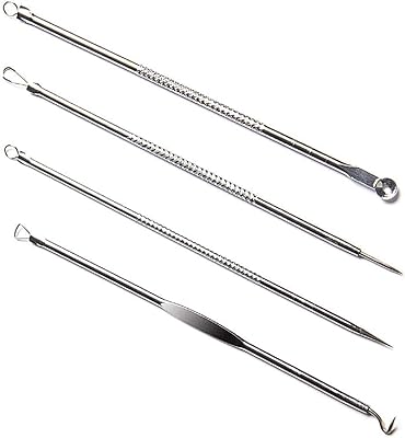 Tool kit to eliminate blackheads and acne with storage box (silver) - set of 4 rooms.. Discover more ways to save — every day on DIAYTAR Nigeria.
