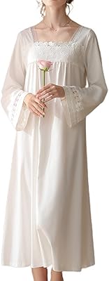 Homegrew cotton nightgown for women, pretty lace Victorian nightgown, long pajama dress with soft tin sleeves.. Shop smart with DIAYTAR NIGERIA's vast selection and enjoy affordable shipping in just 5-8 days.