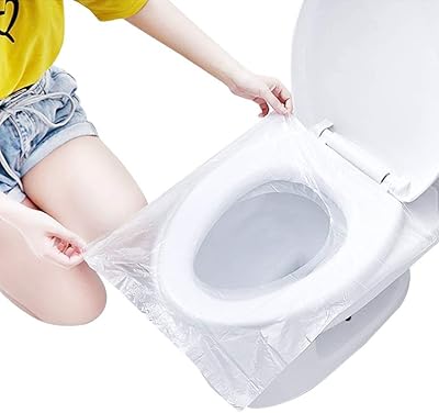 Njozi Disposable plastic, waterproof, non -slip toilet cover cover, individually wrapped for travel, perfect for cleanliness learning, ideal for adults (transparent, 50 pieces).. Experience shopping without stress at DIAYTAR NIGERIA's comprehensive and budget-friendly platform.