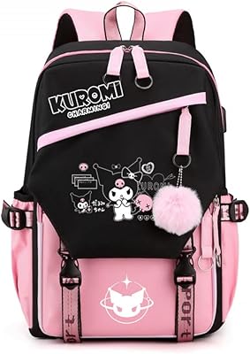Goodrun kawaii backpack compatible with the Kuromi backpack with USB loading port and Helmet Port for girls, My Melody Kuromi backpack, travel backpack, school and laptop - Rose.. Experience the ease of modern shopping with DIAYTAR NIGERIA's comprehensive platform and quick delivery.